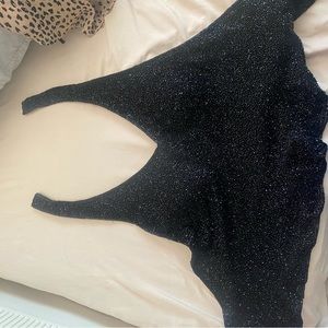 Halter neck beaded top